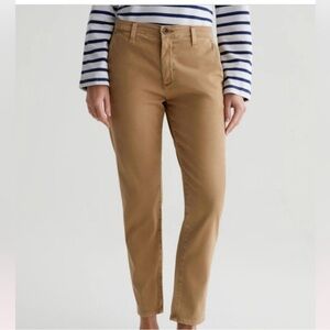Ag Adriano Goldschmied Womens Khaki Pants tailored Trousers Size 28R